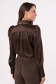 KOSZULA_CZEKOLADOWA_BRĄZOWA_JEDWAB_POLSKA_ELEGANCKA_ENDORFINELLA